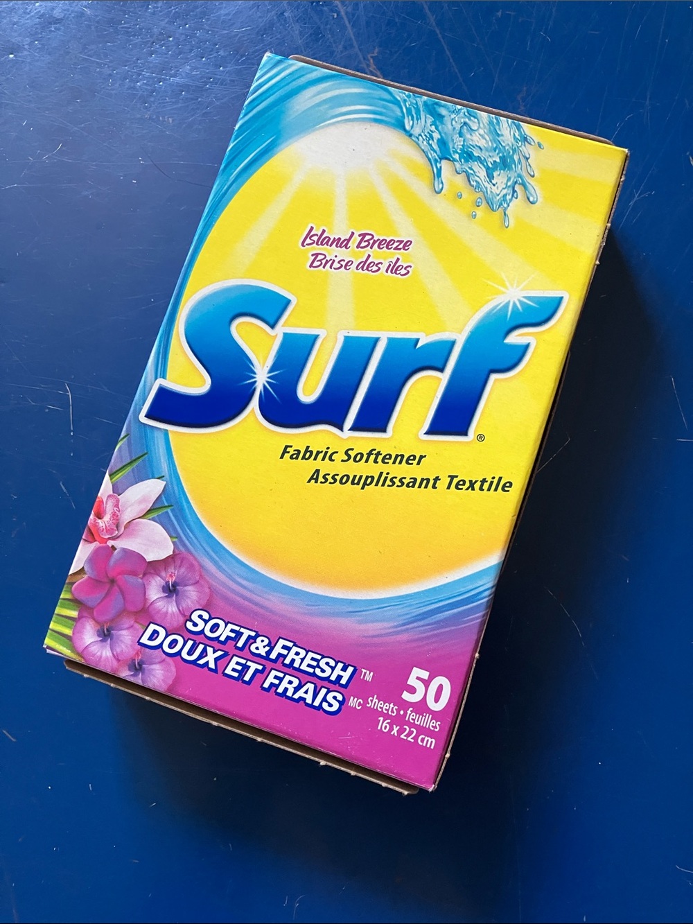 Island Breeze Yellow & Pink Fabric Softener Sheets - 50 Count